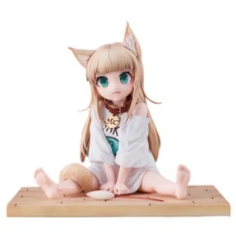 8CM Anime Kinako Figure Cat Girl Cute Noodle Stopper Mini Animation Model Toy Gift Ollection Decoration Ornaments PVC
