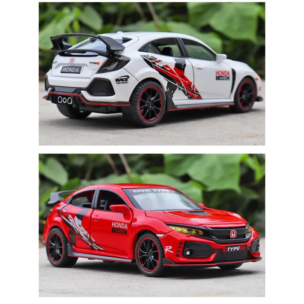 1/32 Honda Type-R Alloy Model, Exquisite Desktop Ornament, The Best Collectible for Car Model Enthusiasts, Halloween/Christmas Gift