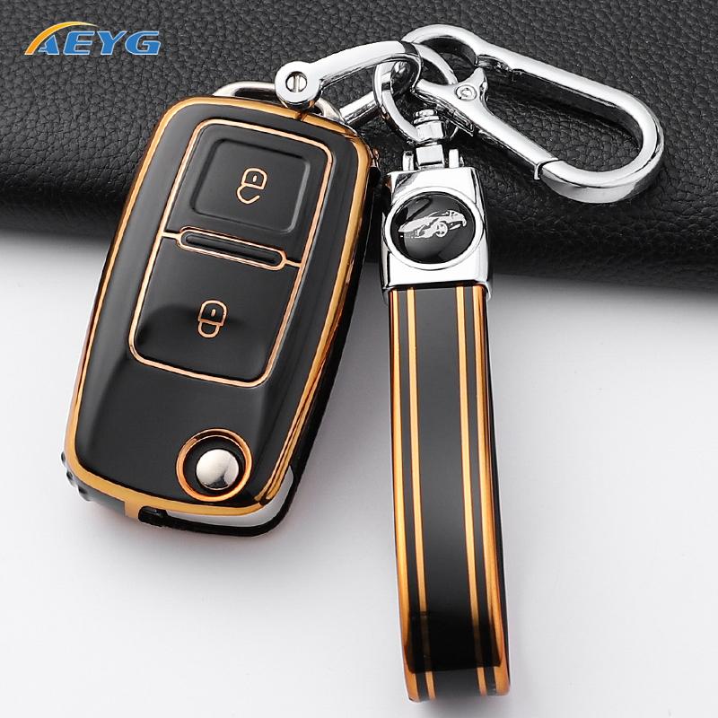 Car Key Cover Protection Shell For Volkswagen Vw Polo Golf Passat Tiguan Beetle Caddy T5 Up Eos Skoda Octavia Seat Leon Altea