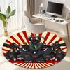 Famous cartoon NARUTO protagonist Uzumaki Naruto round carpet soft home decoration anti-slip door mat outdoor picnic mat carpet M3