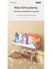 White No-Drill Wall-Mounted Bathroom Organizer and Vanity Shelf