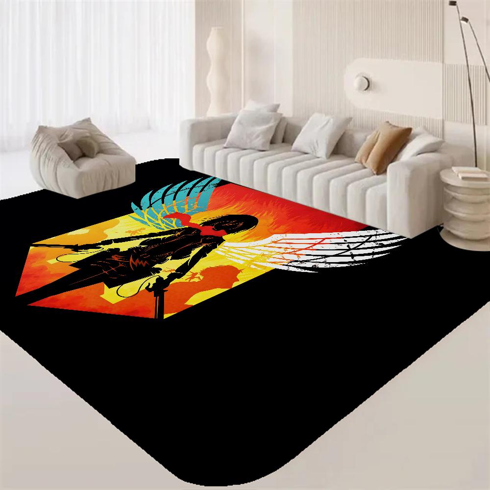 A-Attack On T-Titan Room Mats Retro Multiple Choice Living Room Kitchen Rug Non-Slip Welcome Rug