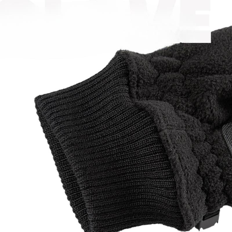 Autumn and Winter Sports Fleece Warm Gloves for Men and Women Touch Screen Bicycle Riding Cold Proof Outdoor Gloves