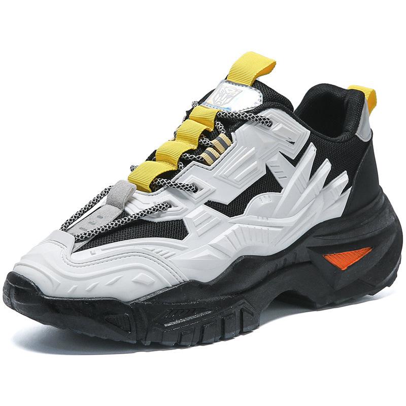 Fashion Men Chunky Sneakers 2024 Trendy Mesh Lace-Up Sneakers New Comfortable Men's Breathable Shoes Casual Shoes Zapatillas De Deporte