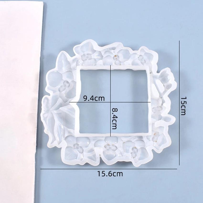 Forma silikonowa do kleju kryształowego DIY Domowe Kreatywne Ładne Koronkowe Przezroczyste Naklejki Dekoracyjne na Włącznik