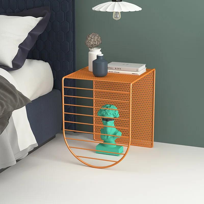 Nordic Multifunctional Wrought Iron Sofa Coffee Table Home Living Room Furniture TV Cabinet Combination Coffee Table Decoration