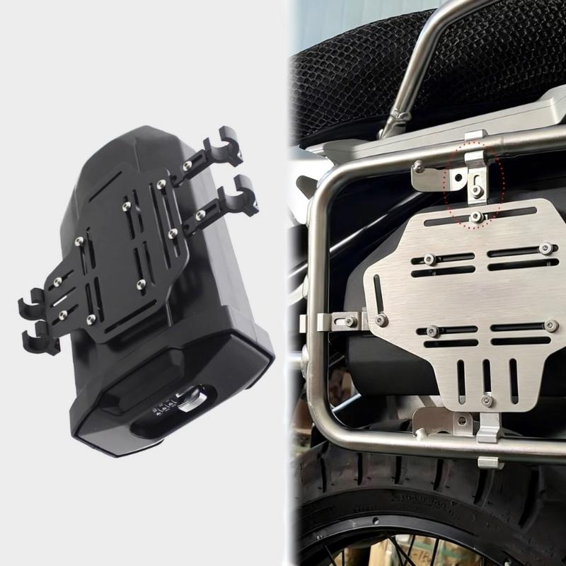 Heavy Duty ABS Motorcycle Tool Container 3.8L Capacity Waterproof Side Mount Accessory for Bike CR1000L/CRF1100L Use