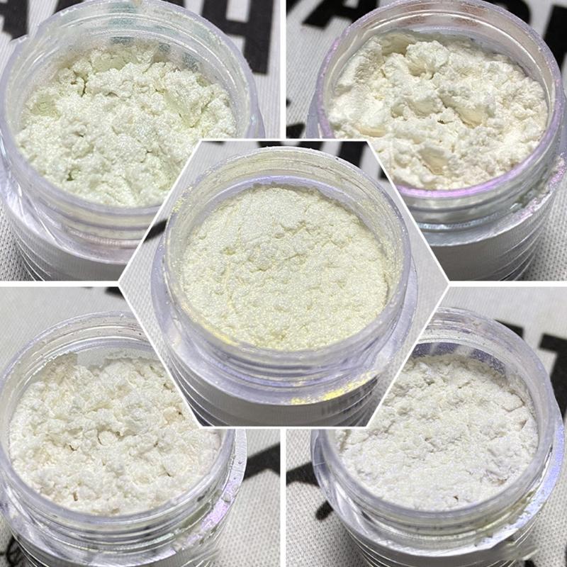 Glitter Powder Nails Highlighter Powder for Nail Art Gel Polish Mermaid Unicorn Face Powder Manicure Pigment Glitter