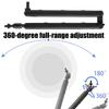 Foldable Portable Aluminum Mic Boom Stand Shake Proof Design Compatible for Smartphones Tablets Podcast Studio Use
