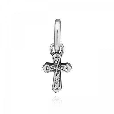 PAndora 793044c01 PAndora Me Sparkling Cross Mini Pendant And Dangle Silver Charm