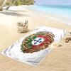 Golden Eagle Soccer Emblem beach towel Beach towel for vacation photos Portable for travel swim Outdoor pool towel Absorbent bath towel Comfort