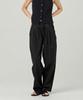 EASE Linen Elastic Waist Pants [Oversized Fit]_Black_Unisex