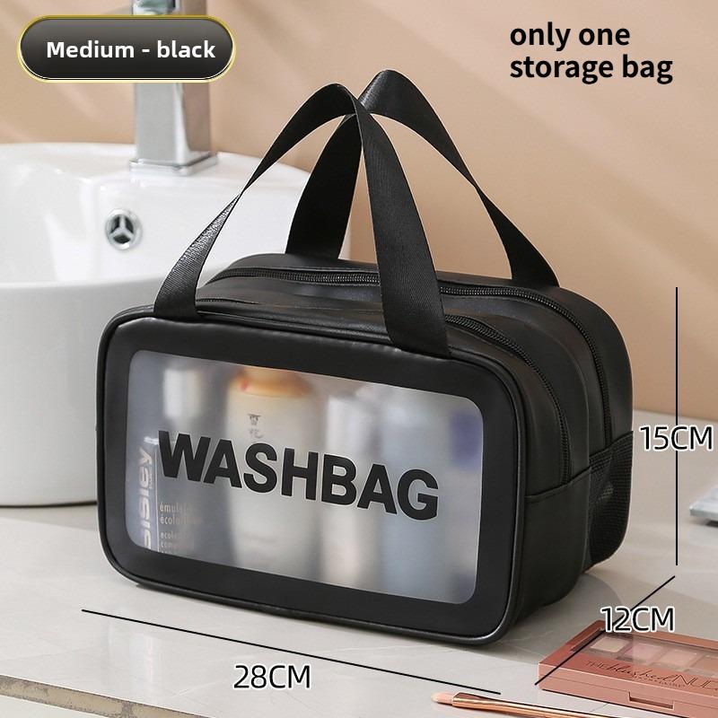 1PC Portable Cosmetic Waterproof Bag Large Capacity Dust Proof Make Up Storage Handbags Fashion Transparent Travel Bags