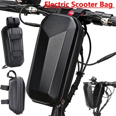 4-2L Portable Electric Scooter Handle Bar Bag Skateboard Hard Shell Front  Pouch Biking Waterproof EVA Hard Case Cycling Parts