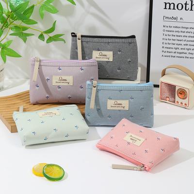 Instagram Canvas Makeup Bag Printed Women's Portable Student Pencil Case Travel Storage Toiletries Bag