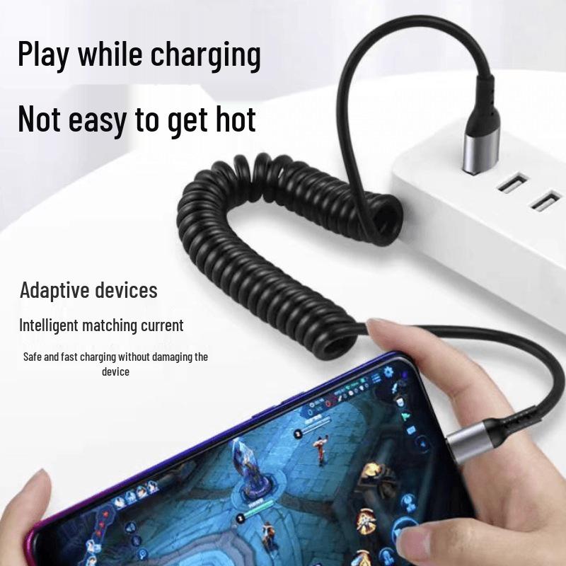 120W Retractable Type-C Fast Charging Cable for Huawei Honor Cars