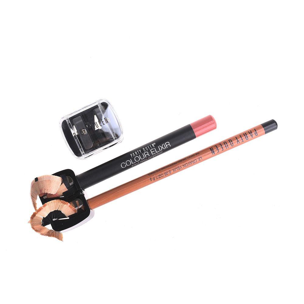 Mechanischer Bleistiftspitzer Doppellöcher Bleistiftspitzer Kosmetikspitzer Make-up Spitzer