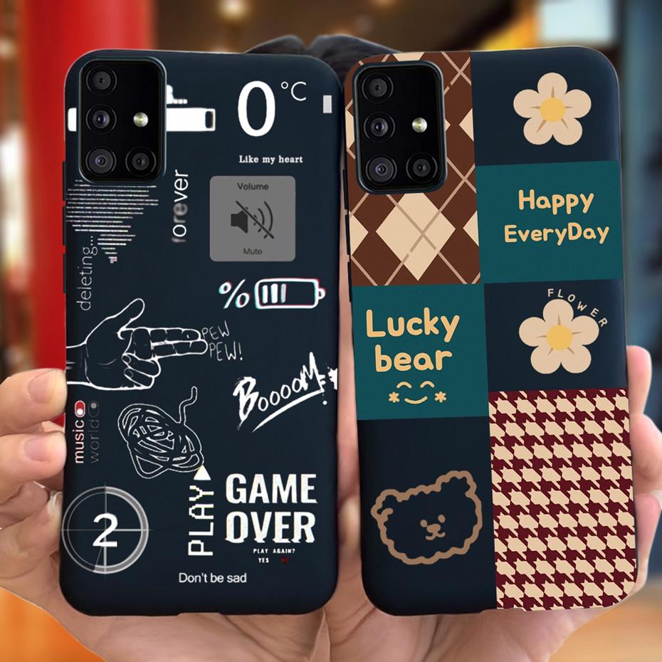 For Samsung Galaxy A51 5G SM-A516B Lovely Printing Jelly Phone Case Soft Silicone TPU Back Cover For Samsung A51 5G UW SM-A516V