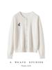 Embroidered Cashmere & Alpaca Cardigan - Women's Waist-Cinching Knitwear for Autumn/Winter