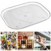 Storage 360 Rotatable Rack Turntable Organizer Refrigerator Clear Turntable Rack Kitchen Cabinet Table Pantry