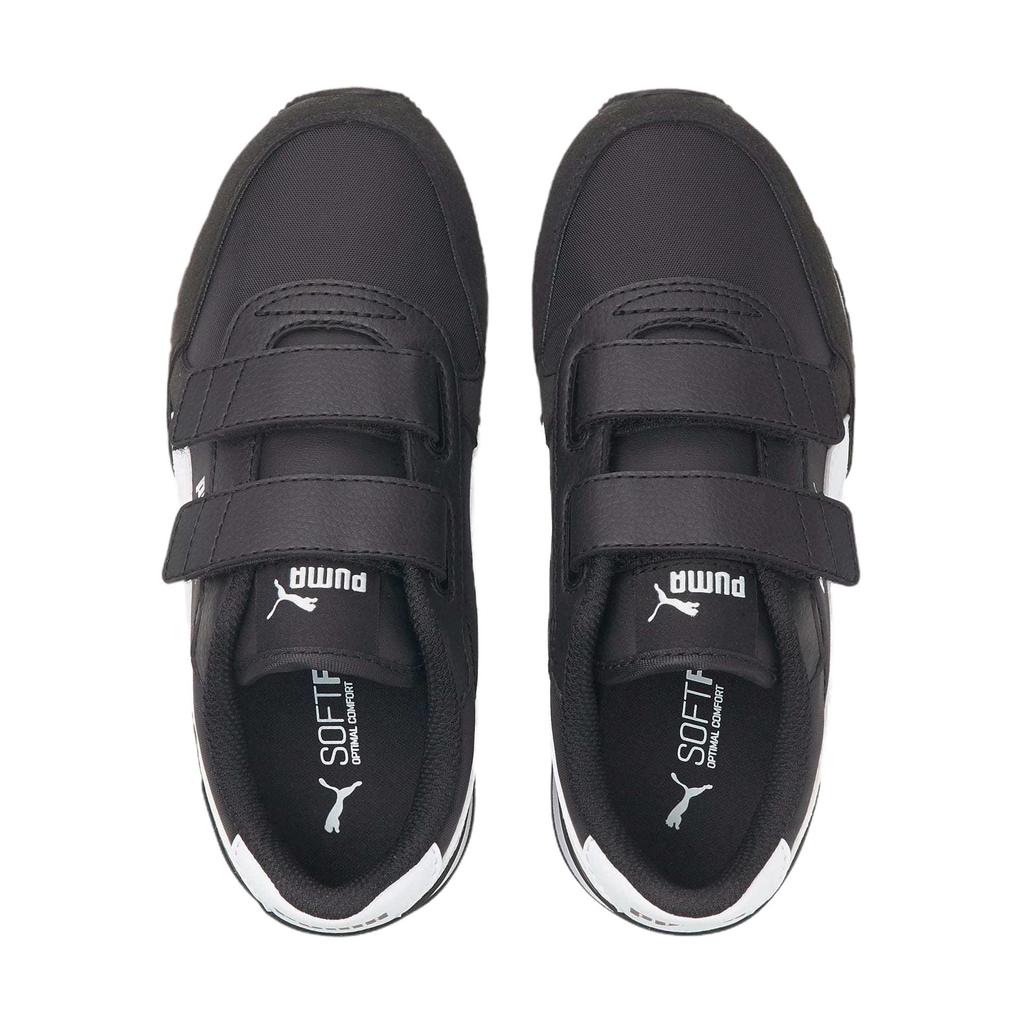 Puma ST Runner v3 Nylon Kleinkind Schwarz Weiß Kinder Sneaker 384902-01