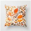 New Flower Plant Peach Velvet Pillow Case Sofa Pillow Car Cushion