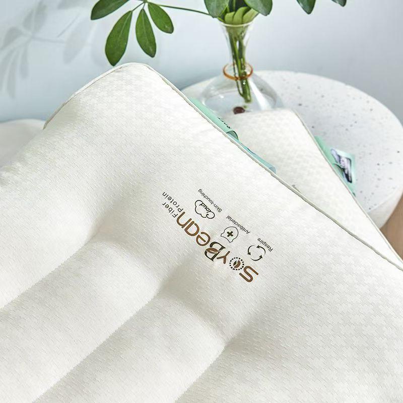 Memory Foam Alternative Pillow Neck Support Sleep Aid Adult Student Dorm Bedding Set With Cover