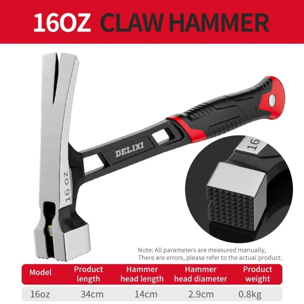 Multifunctional Claw Hammer Professional Woodworking Special Mini Integrated Nail Hammer Portable Household Hand Tools Accessory