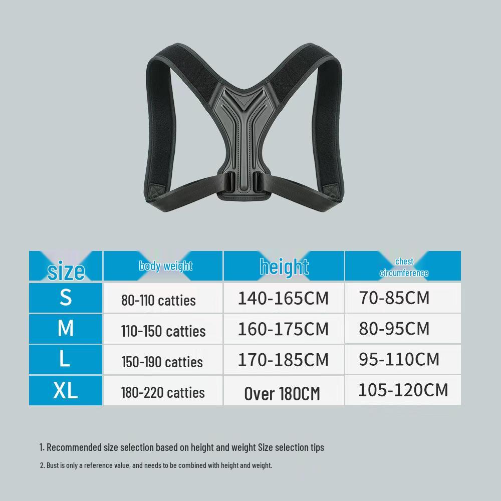 

Humpback Posture Corrector Strap for Men and Women - Chest and Back Straightener, Shoulder Alignment, Spine Support. L (Recommended Weight 150-190 jin)