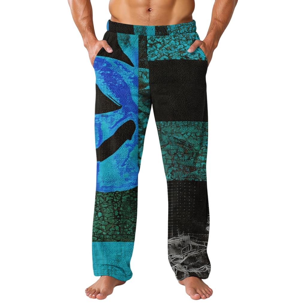 Men's Halloween Printed Casual Pants with Pockets