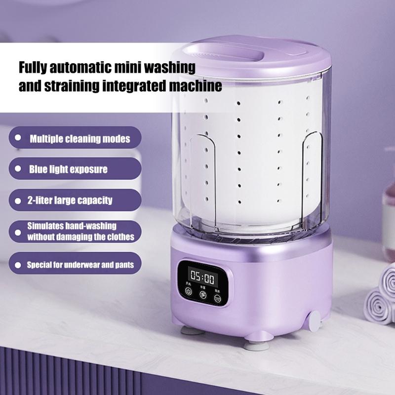 Automatic Tiny Washer And Dryer Combination 2L Capacity Dense For Small Sectors With Flexible Effluent Multiple Purpose Basket