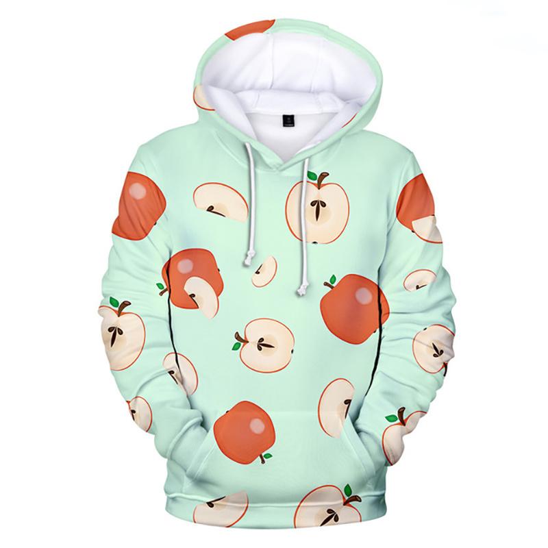 

Толстовки з 3D-принтом фруктів, чоловіки, банани, яблука, графічний капюшон, дитячі модні кумедні світшоти, пуловери, одяг, худі 6XL