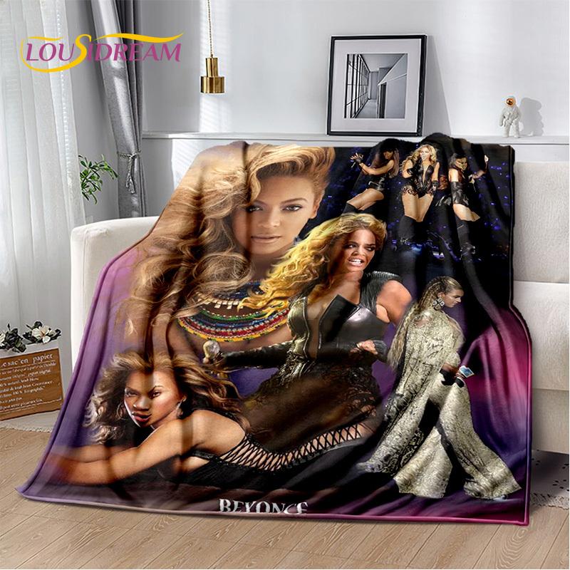 3D Latest Beyonce Giselle Knowles Soft Plush Blanket,Flannel Blanket Throw Blanket for Living Room Bedroom Bed Sofa Picnic Cover