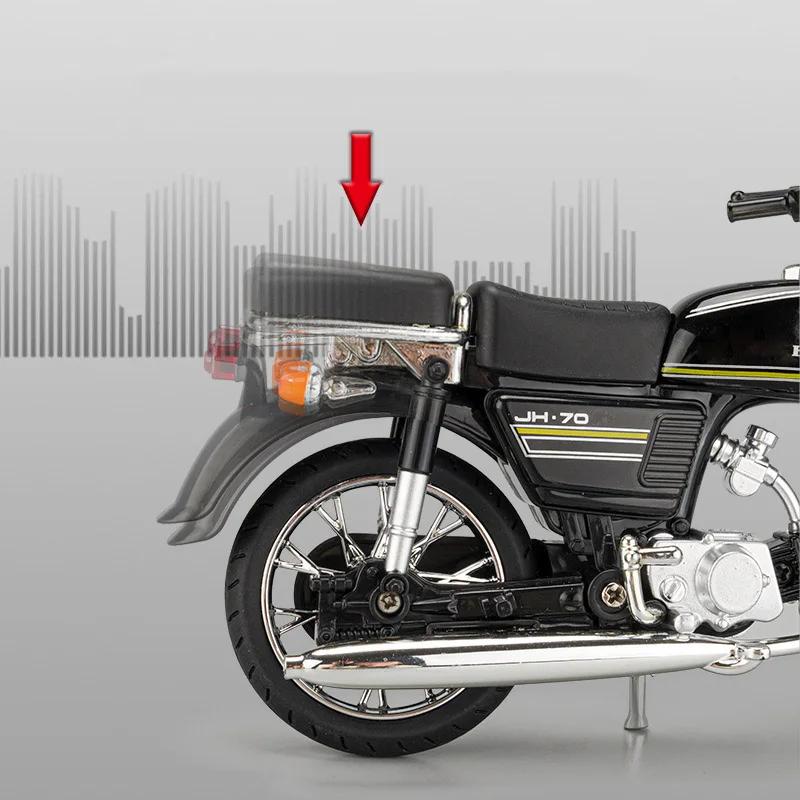 1/12 Honda JiaLing JH-70 сплав модель мотоцикла имитация литой металл уличная спортивная — фото 6
