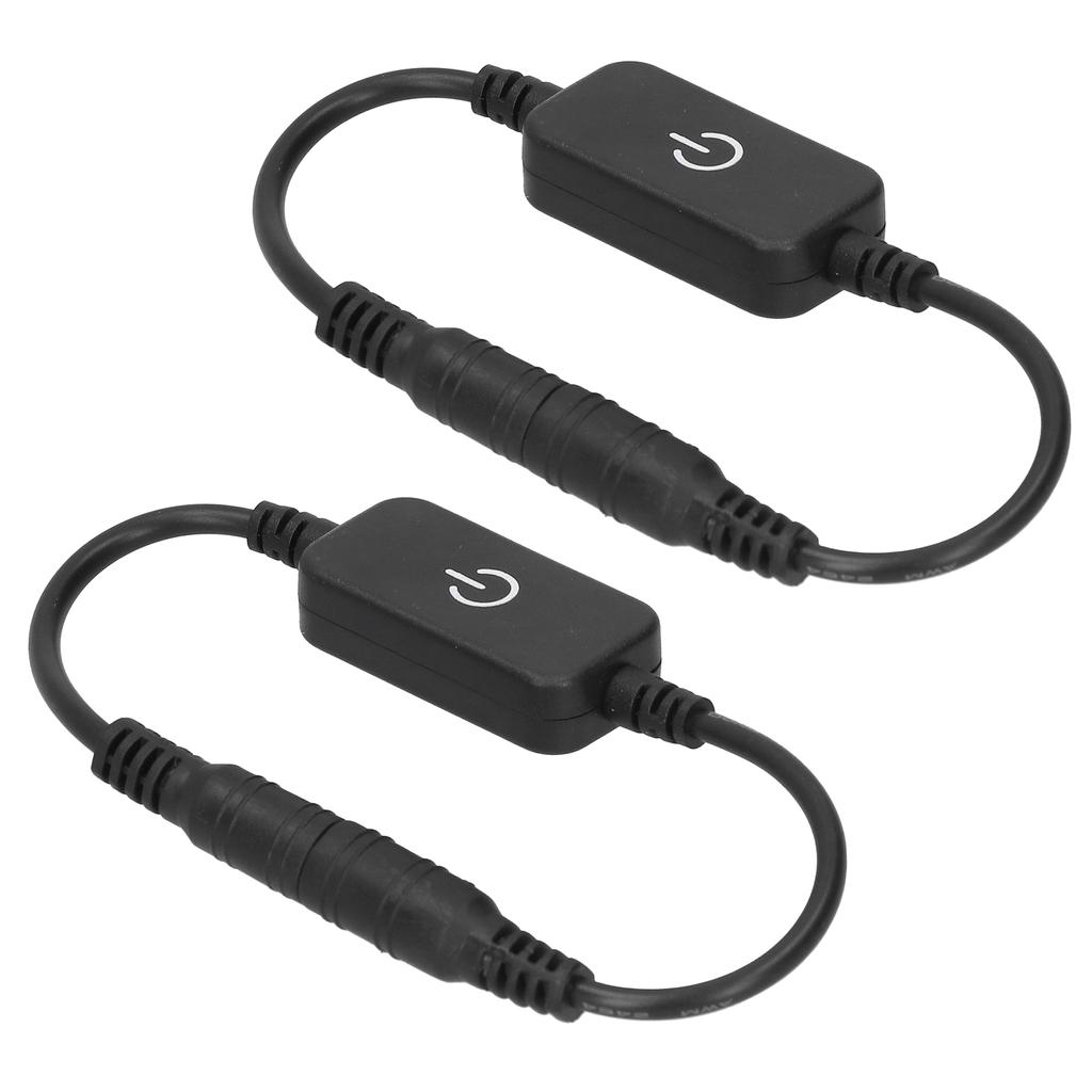 2pcs LED Strip Touch Dimmer Dimming On Off Switch Controller for DC 5V‑24V Single Color Strip Light
