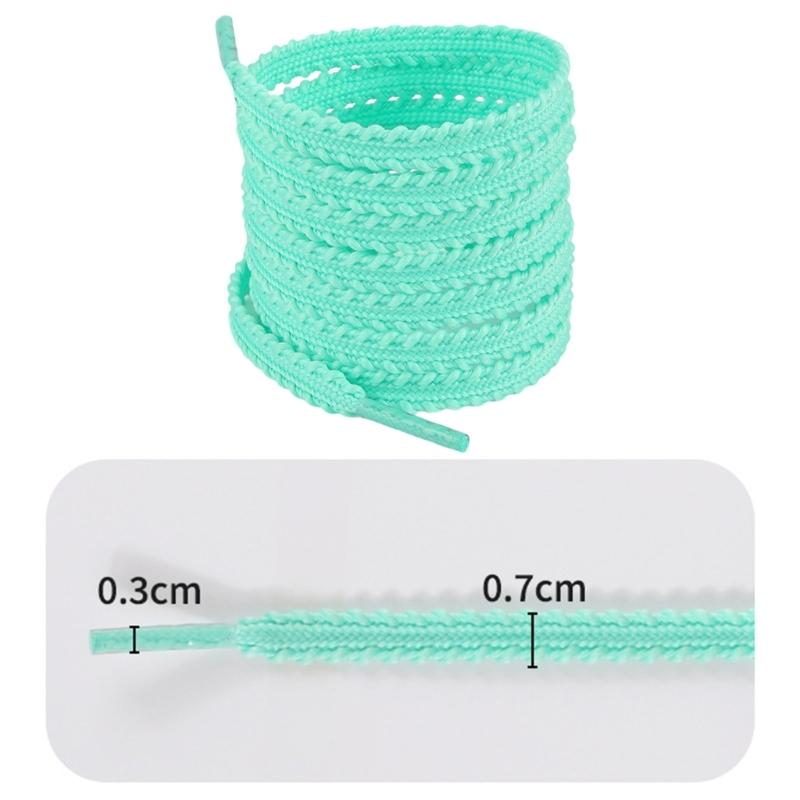 Colorful Shoe Laces 120cm Long Flat Polyester Shoelaces Anti Slip Shoelace Replacement For Men Women Sneakers Boot