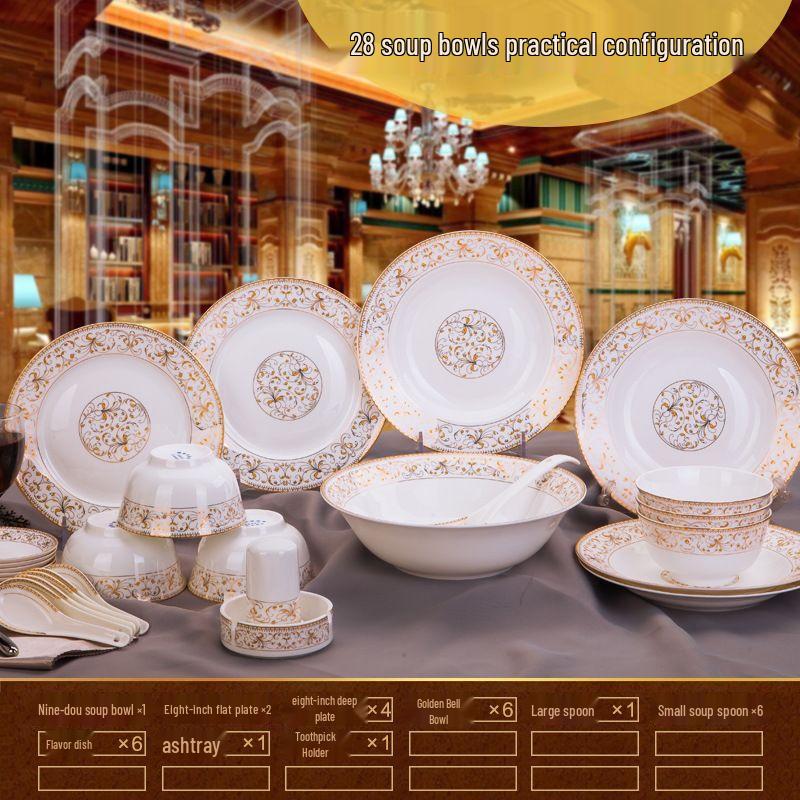 Xuankunpai European Style Ceramic Dinnerware Set