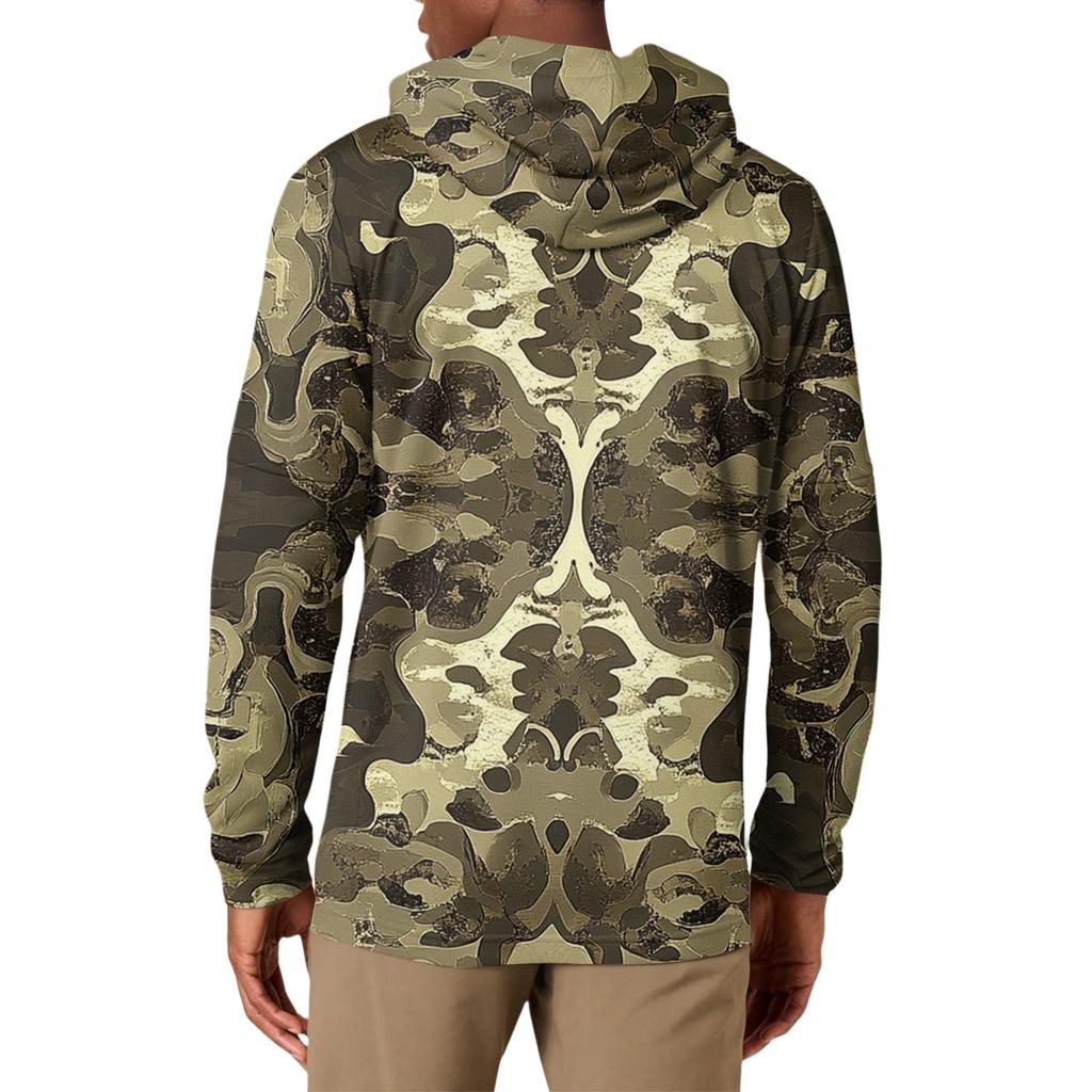 Men's Loose-fitting Casual Camouflage Print Hooded Sweatshirt