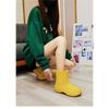 Damen Outdoor Modische Rutschfeste Wasserdichte Verdickte Und Abriebfeste Kurze Stiefel Regenschuhe Gummischuhe