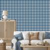 Navy blue and red checkered wallpaper, blue and white, 50x1000