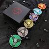 Metal EDC Fidget Spinner Dice Roller Antistresse Gyro Relieve Stress Relief Toy Handle Spinning Top Tip Cool Things Novelties