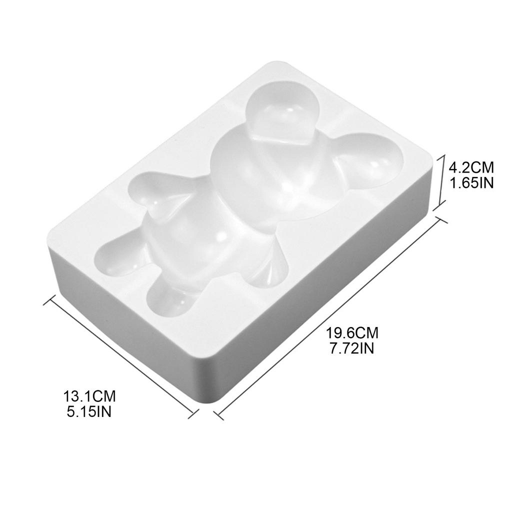 Animal Silicone Mold Cute Bear Mold Handmade Cake Baking Mold for DIY Kitchen