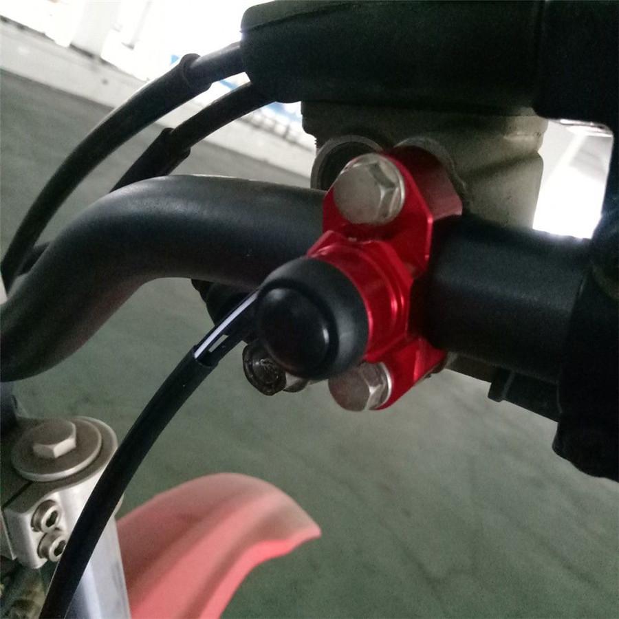 Red CNC Billet Motorcycle Engine Stop Start Kill Switch Button For Dirt Pit Bike