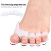 Silicone Bunion Corrector & Five-Hole Toe Separator for Overlapping Toes and Hallux Valgus