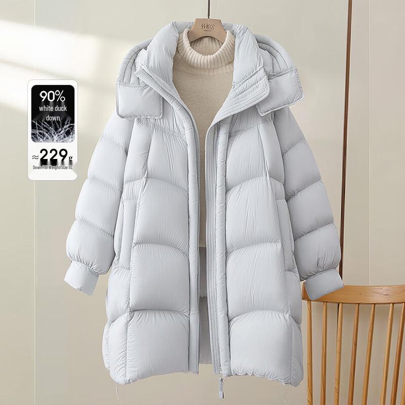 

Женский пуховик Silkperch средней длины, 90% утиный пух L