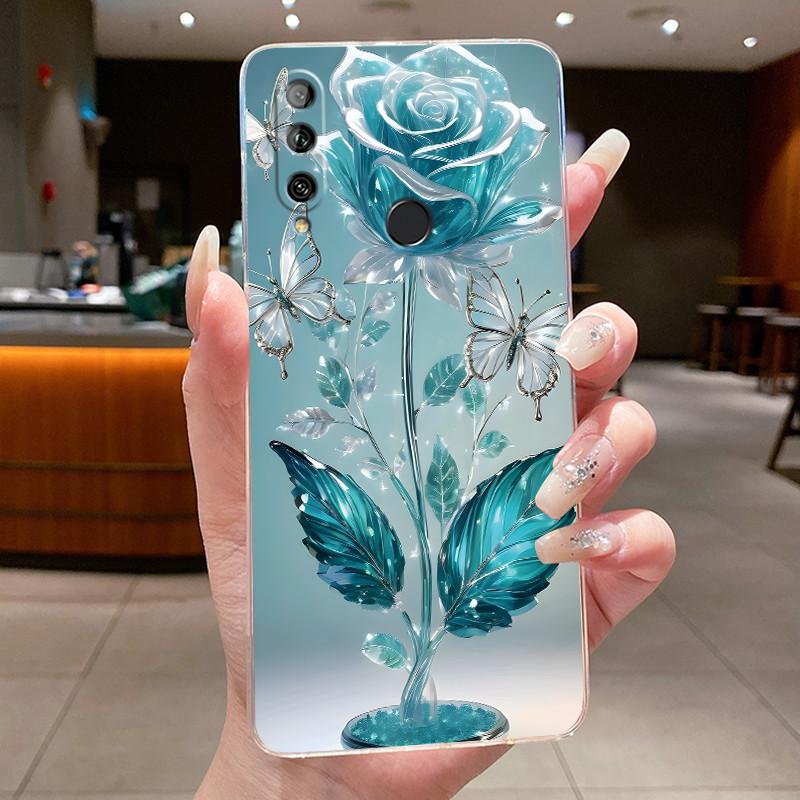 For Huawei Honor 10i HRY-LX1T / Honor 20i / Honor 20 Lite Case Luxury Pretty Butterfly Flower Clear Soft TPU Silicon Back Cover