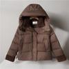 Daunenwattierte Kleidung für Damen Winter Neu Pulloverkragen Baumwollwattierte Jacke Verdickte Jacke
