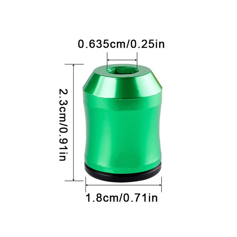New Magnetic Screw Ring, 1/4 Inch (6.35mm) Hex Screwdriver Head Magnetic Ring, Universal Bit Magnetizer With Dual-Layer Enhanced