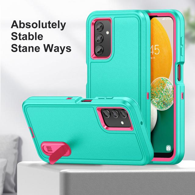 For Samsung A54 Fall Protection Built -In Kickstand Armor Case For Samsung Galaxy A54 A 54 5g Dual Layer Phone Bag Funda