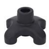 Cane Tip 4 Prong Heavy Duty Non Slip Walking Cane Quad Base Replacement ABS Rubber for 19mm Cane Shaft